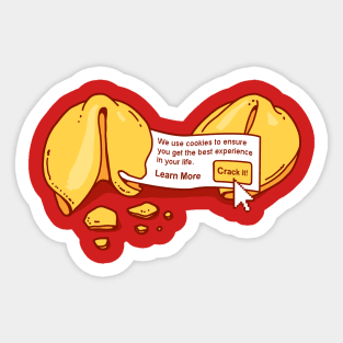 Funny Internet Privacy Cookies Shirt Stickers Sticker